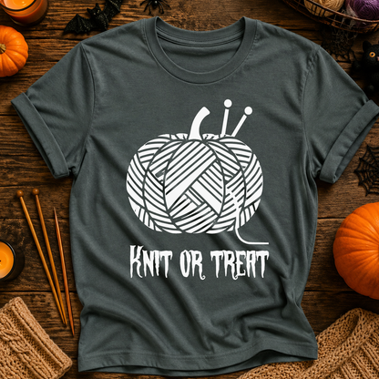 Knit or Treat Halloween T-Shirt
