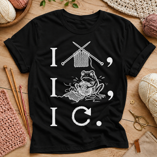 Knitting Frog T‑Shirt