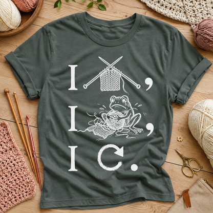 Knitting Frog T‑Shirt