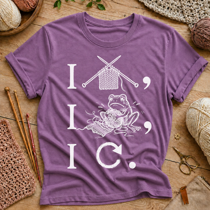 Knitting Frog T‑Shirt