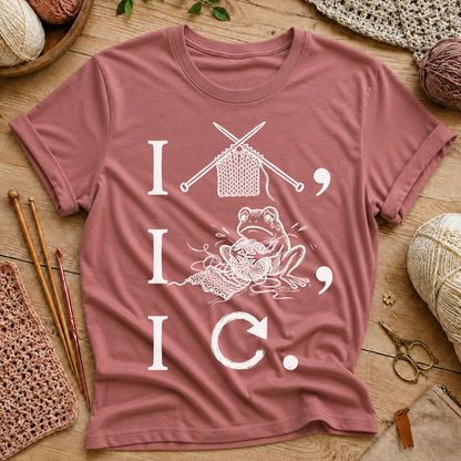 Knitting Frog T‑Shirt