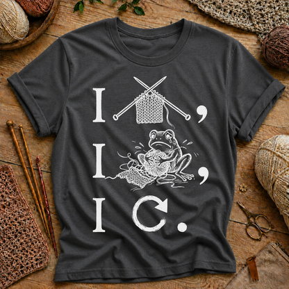 Knitting Frog T‑Shirt