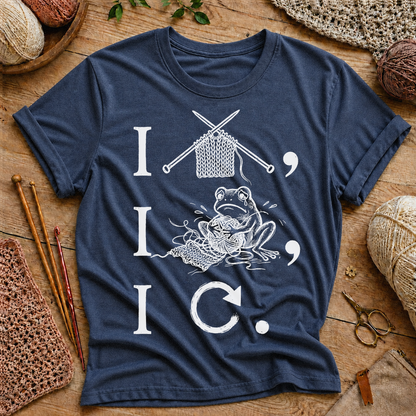 Knitting Frog T‑Shirt
