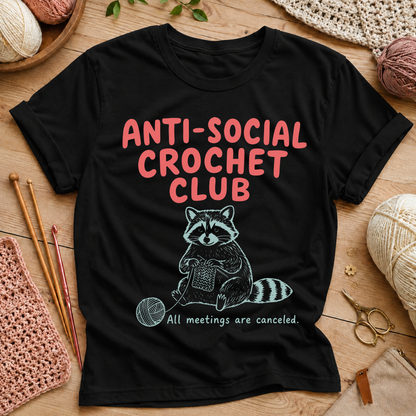 Anti-Social Crochet Club T-Shirt