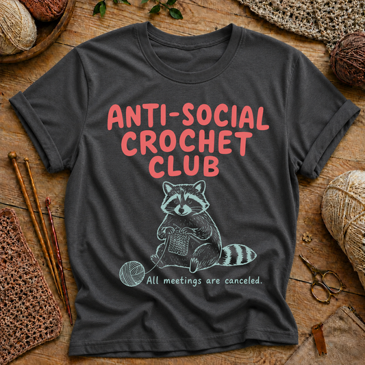 Anti-Social Crochet Club T-Shirt