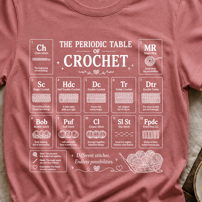 Crochet Periodic Table Tee