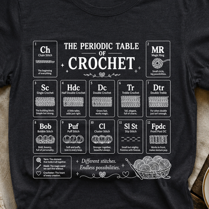 Crochet Periodic Table Tee