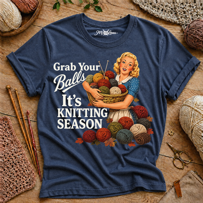 "Grab Your Balls" Retro Yarn Shirt