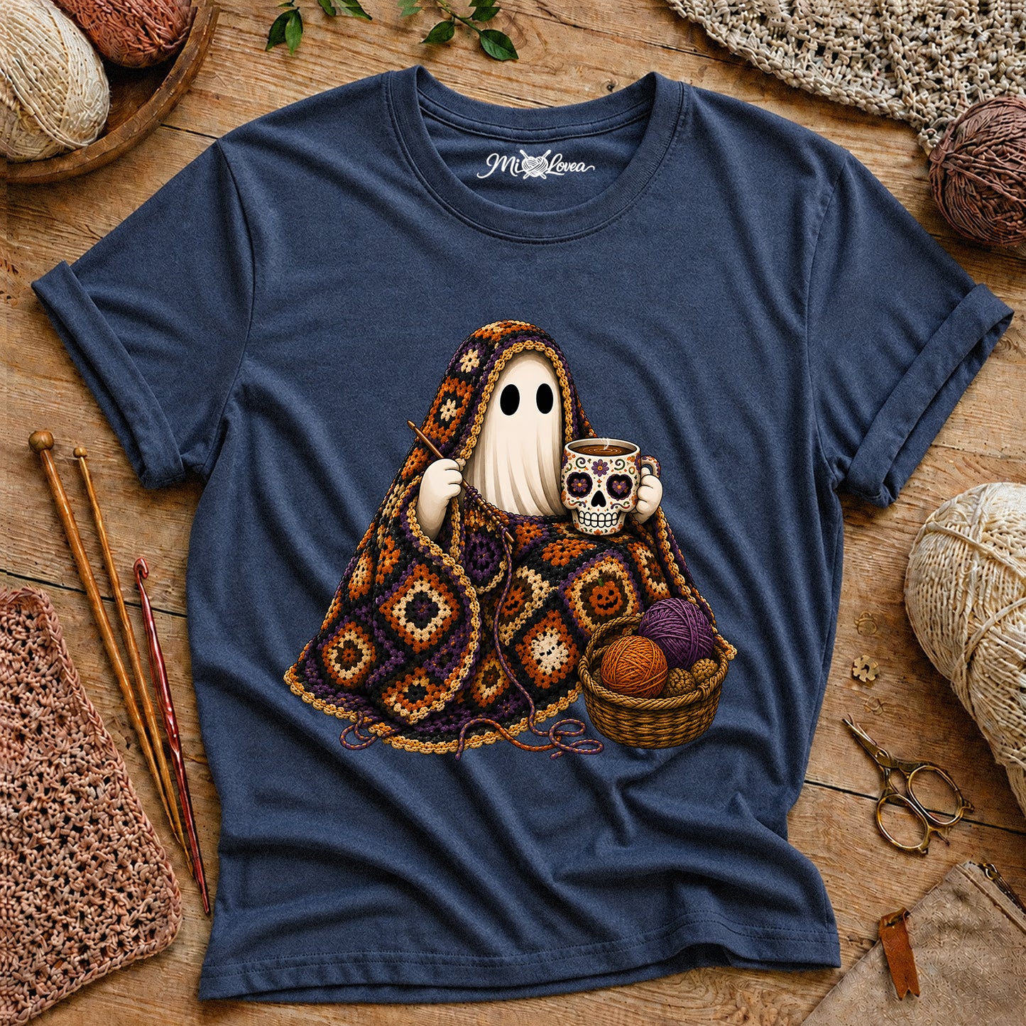 Cozy Halloween Knit Spooky T-Shirt