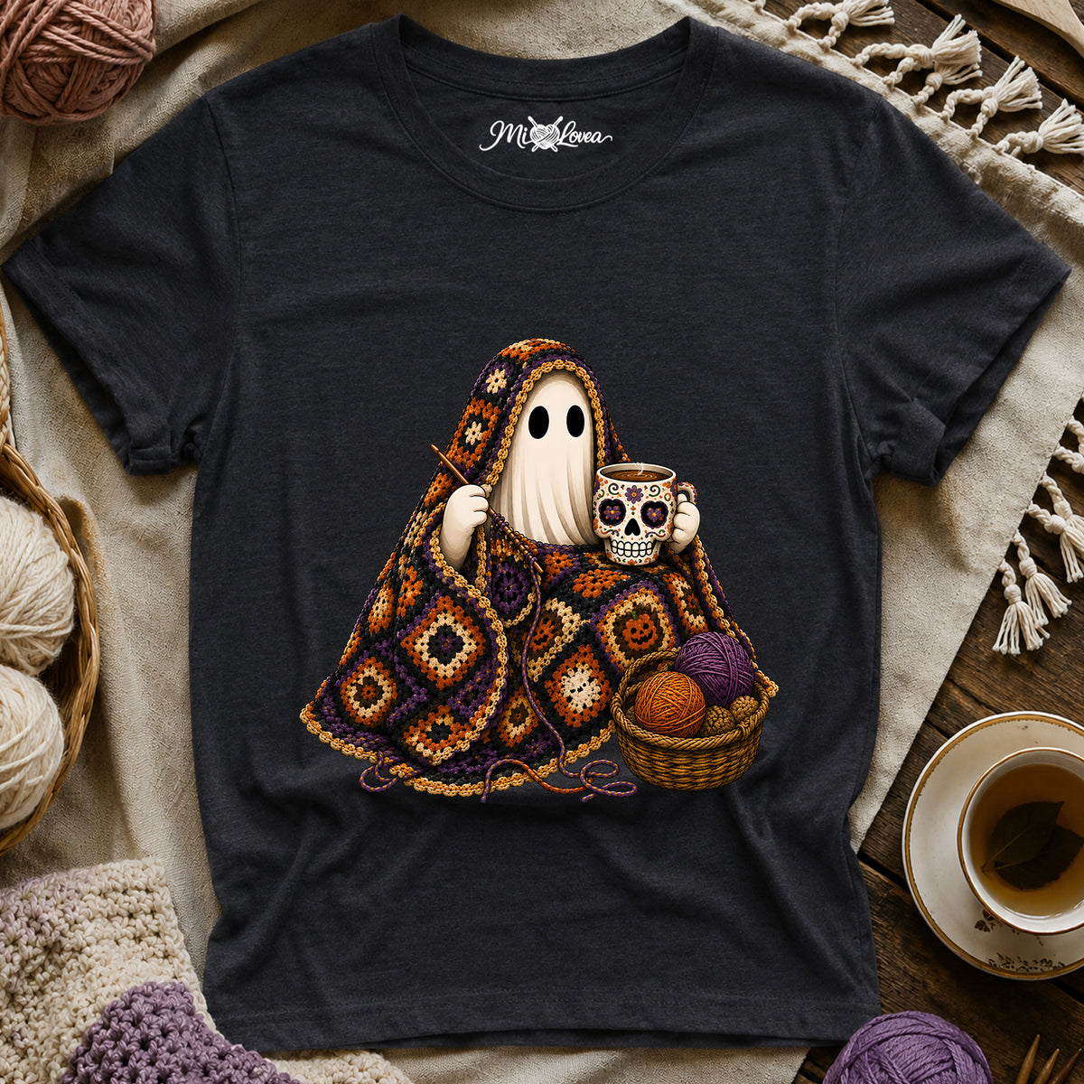 Cozy Halloween Knit Spooky T-Shirt