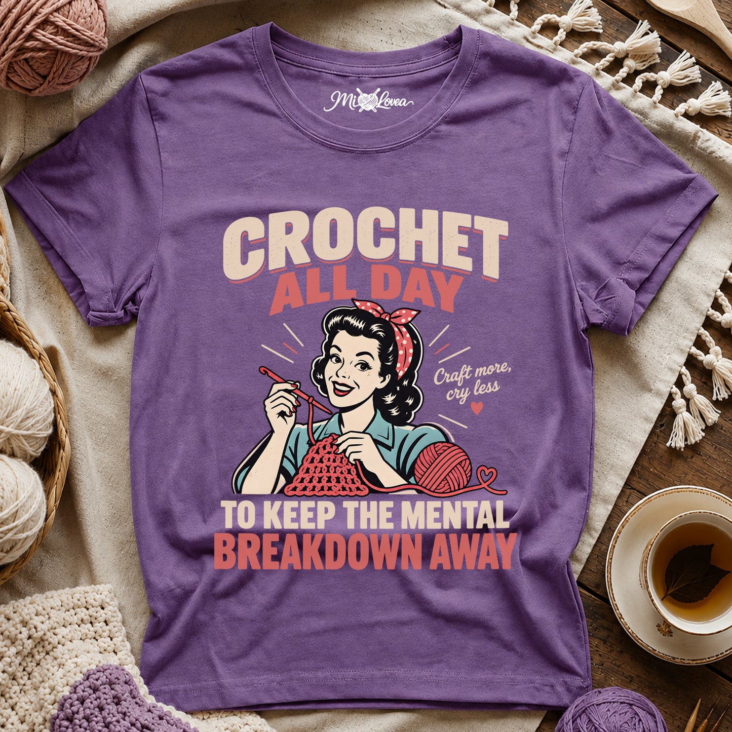 Crochet All Day T‑Shirt