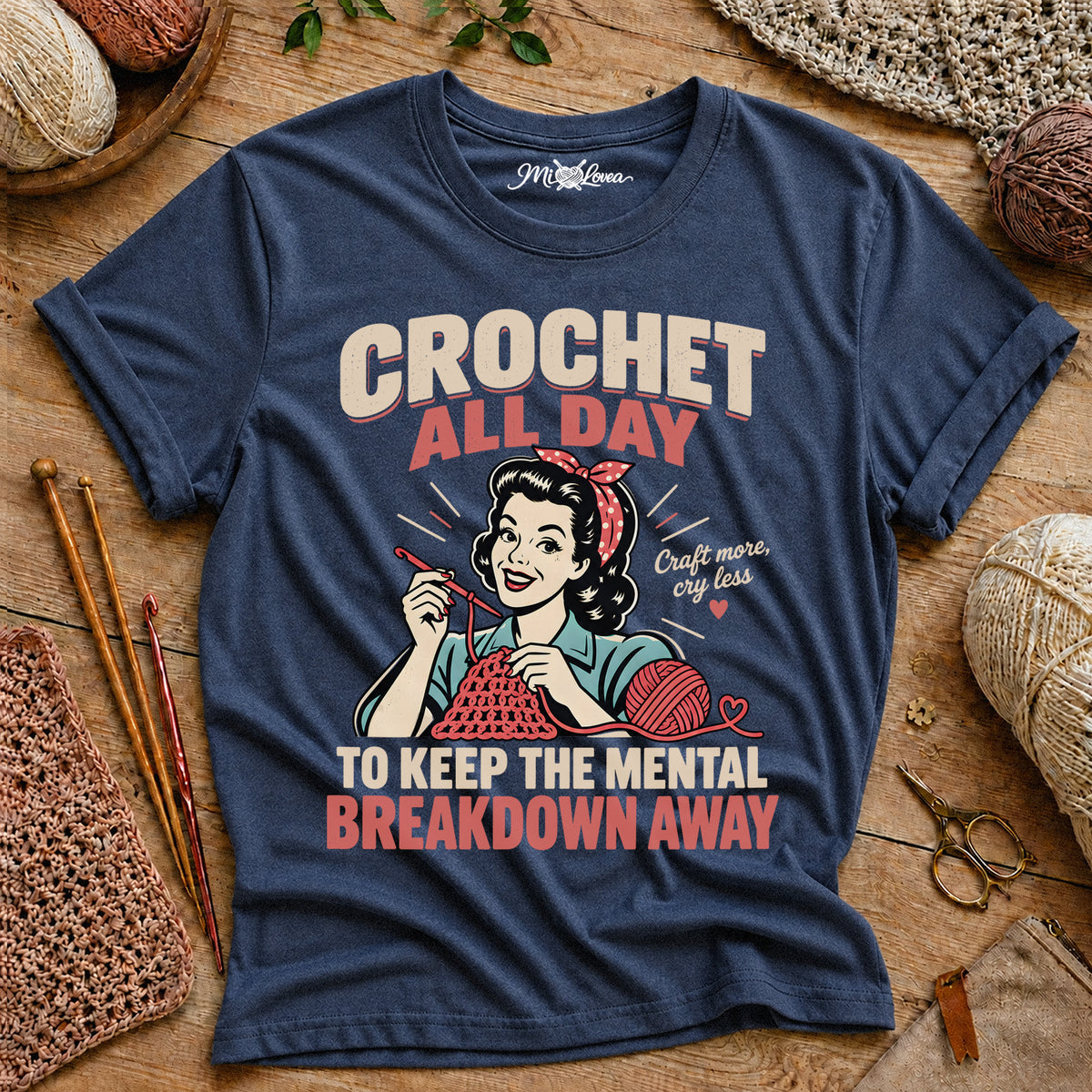 Crochet All Day T‑Shirt
