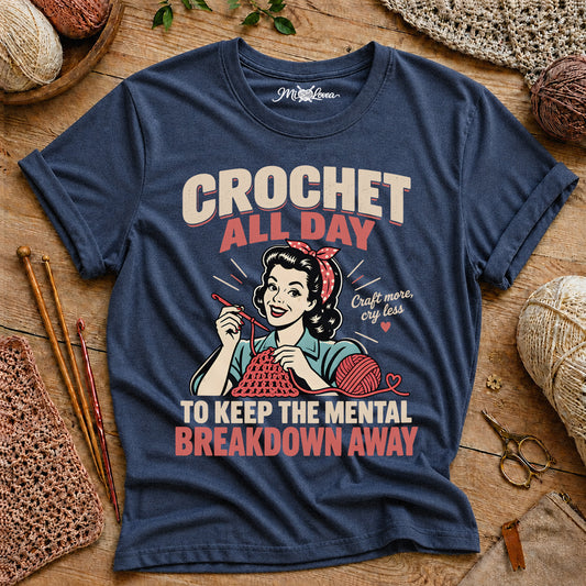 Crochet All Day T‑Shirt