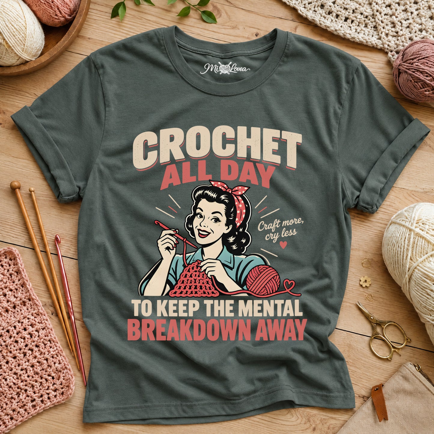 Crochet All Day T‑Shirt