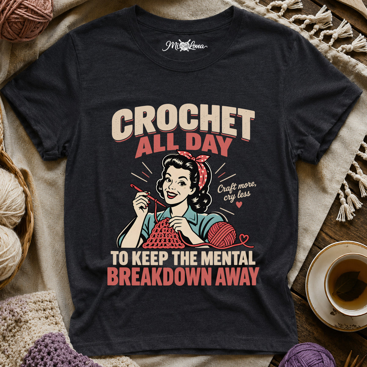 Crochet All Day T‑Shirt
