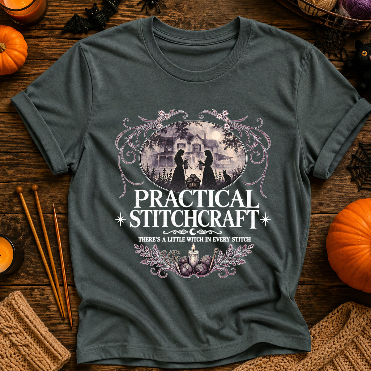 Practical Stitchcraft There's a Little Witch in Every Stitch T‑Shirt