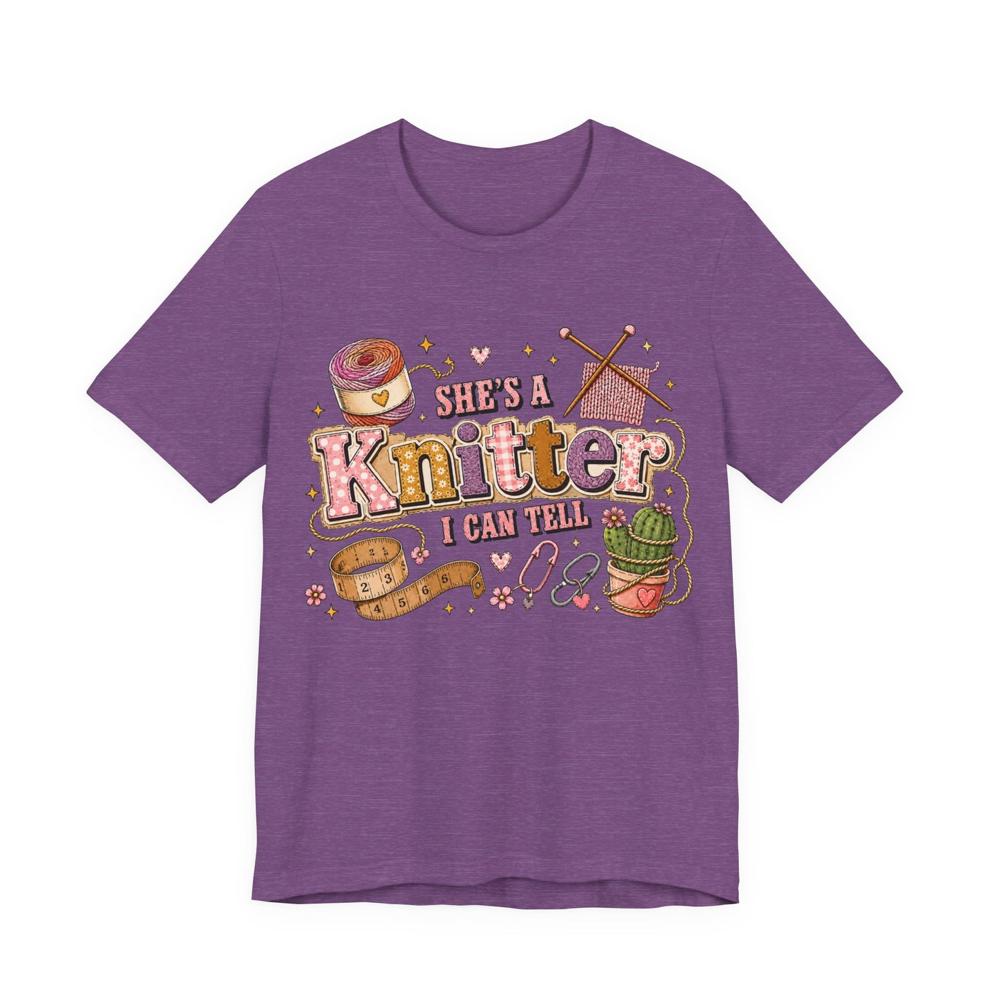She's A Knitter I Can Tell T‑Shirt