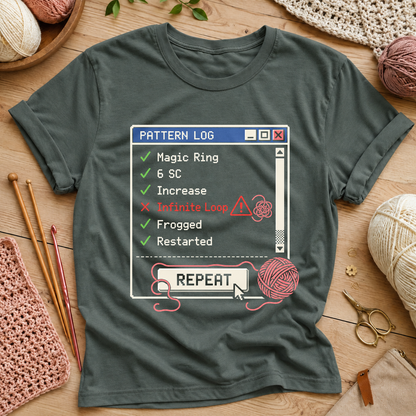 Crochet Pattern Log T-Shirt