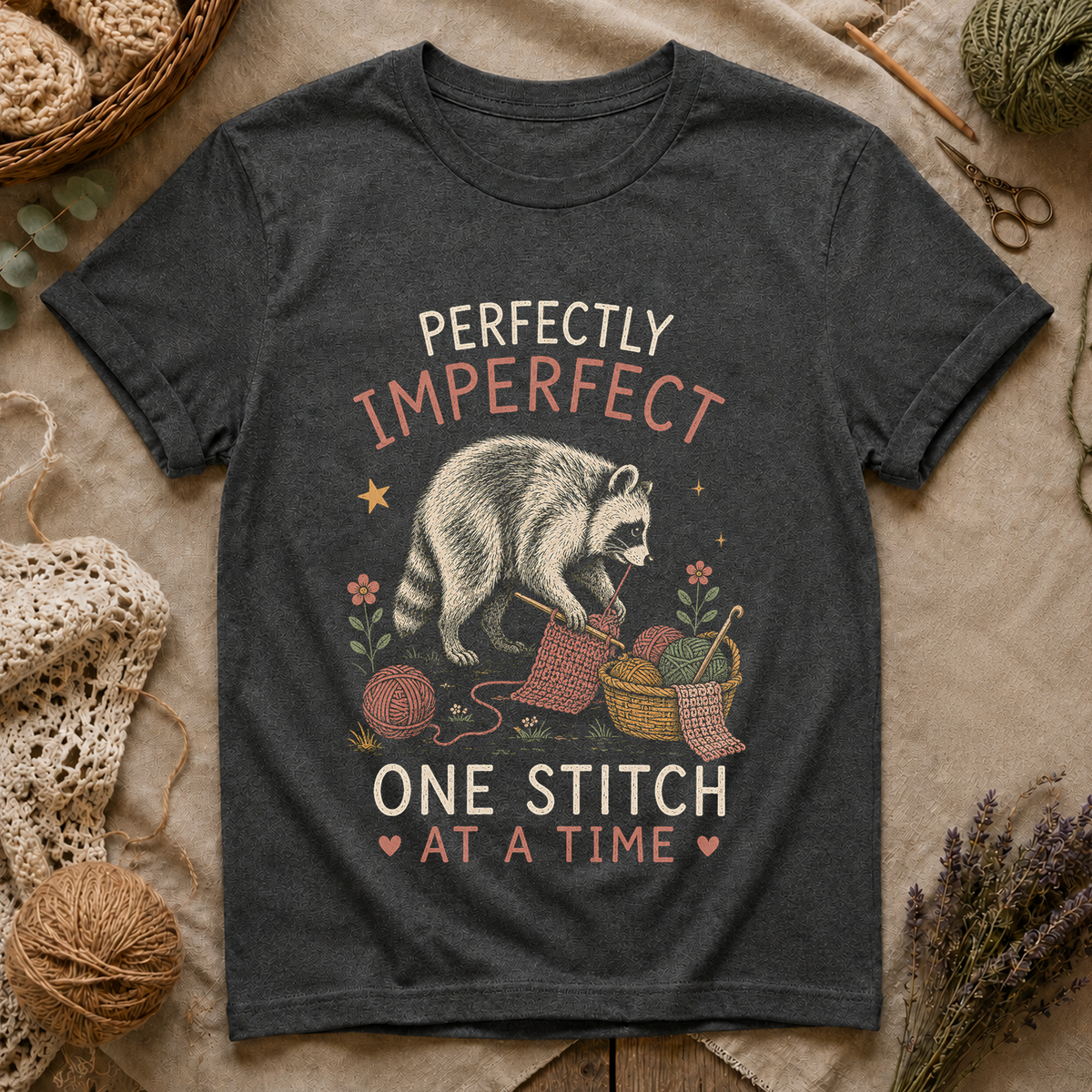 PERFECTLY IMPERFECT ONE STITCH AT A TIME T-Shirt