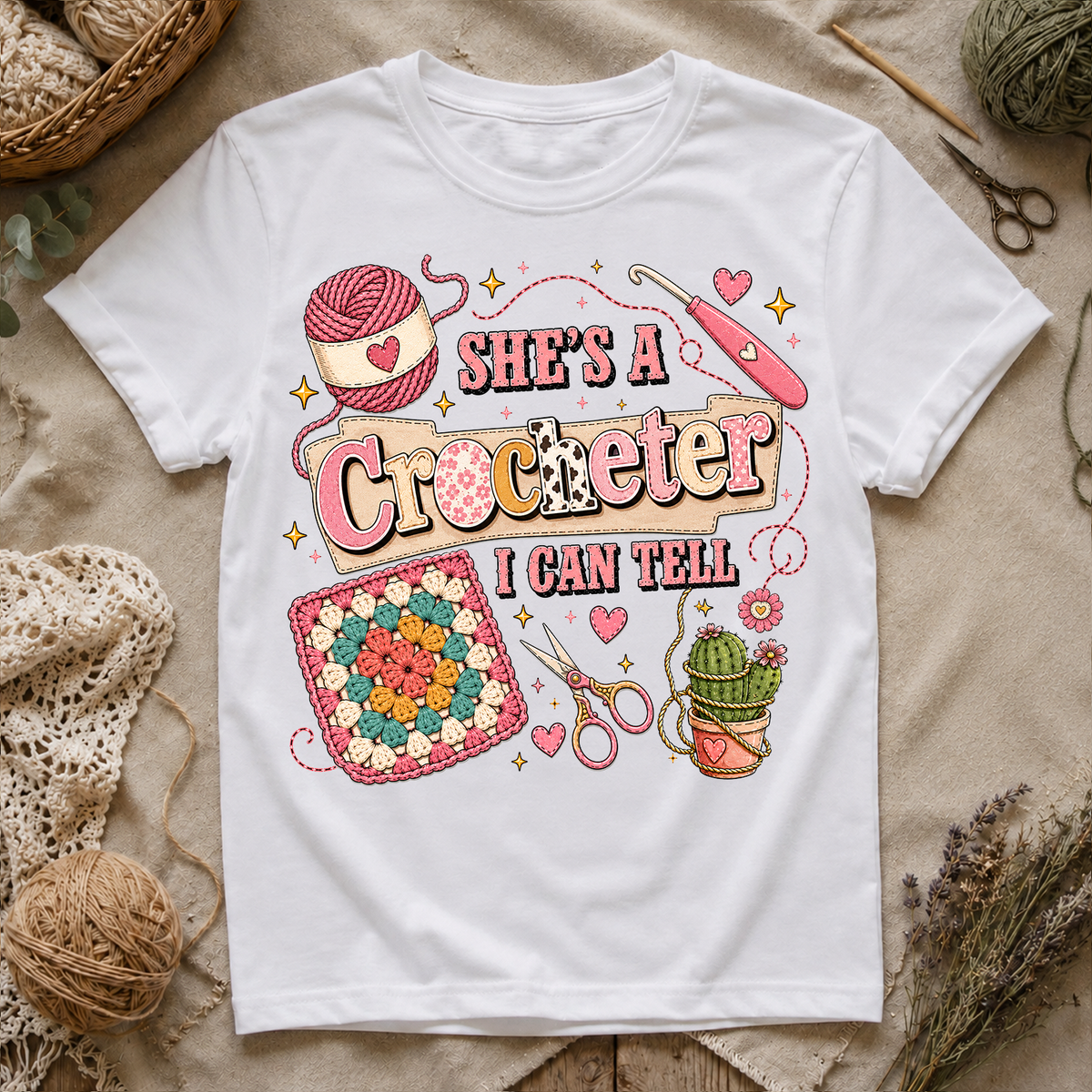 She's A Crocheter I Can Tell T‑Shirt